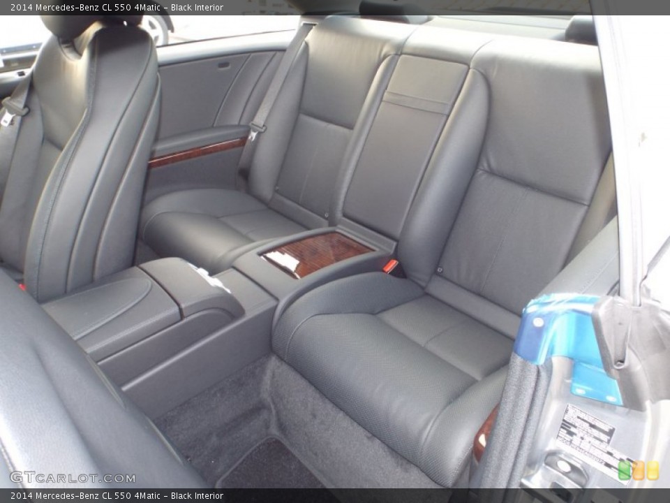 Black Interior Rear Seat for the 2014 Mercedes-Benz CL 550 4Matic #88510803