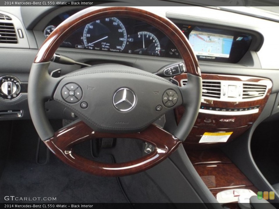 Black Interior Steering Wheel for the 2014 Mercedes-Benz CL 550 4Matic #88510830