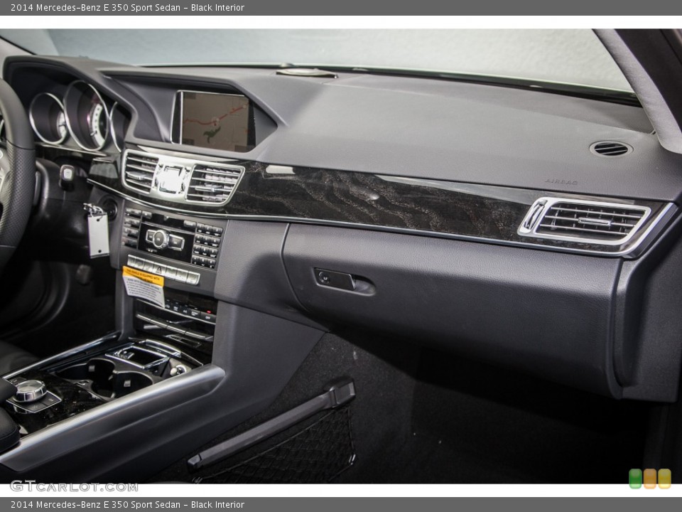 Black Interior Dashboard for the 2014 Mercedes-Benz E 350 Sport Sedan #88514901