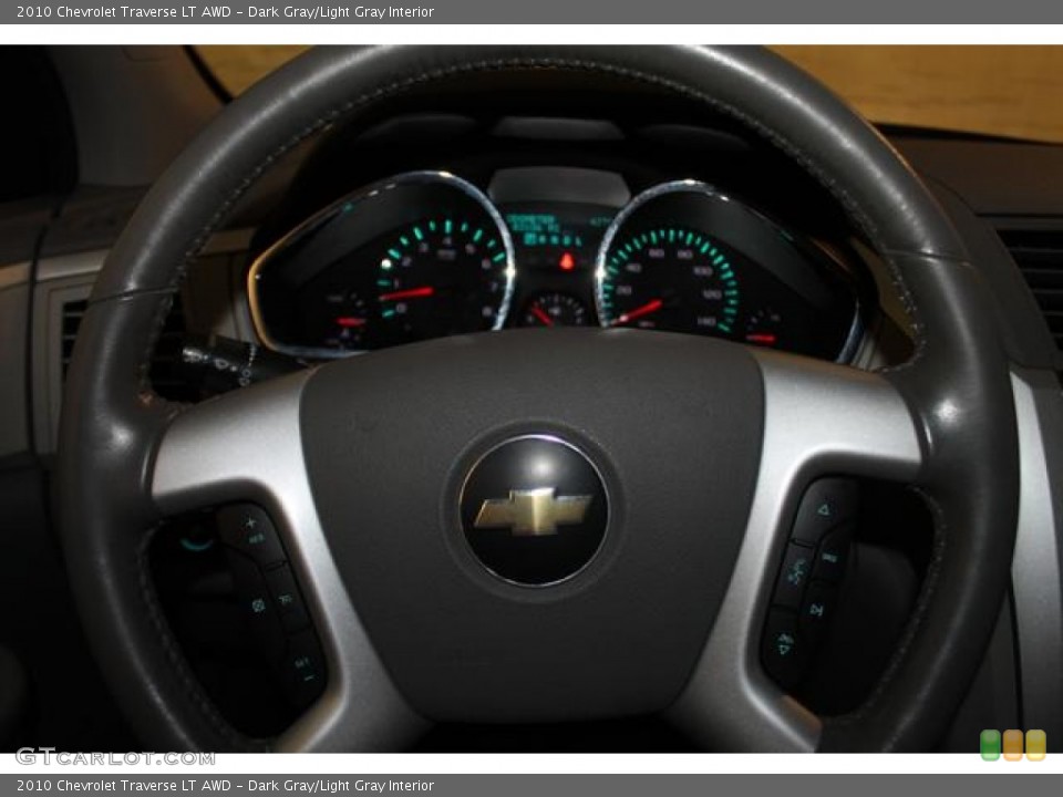 Dark Gray/Light Gray Interior Steering Wheel for the 2010 Chevrolet Traverse LT AWD #88519767