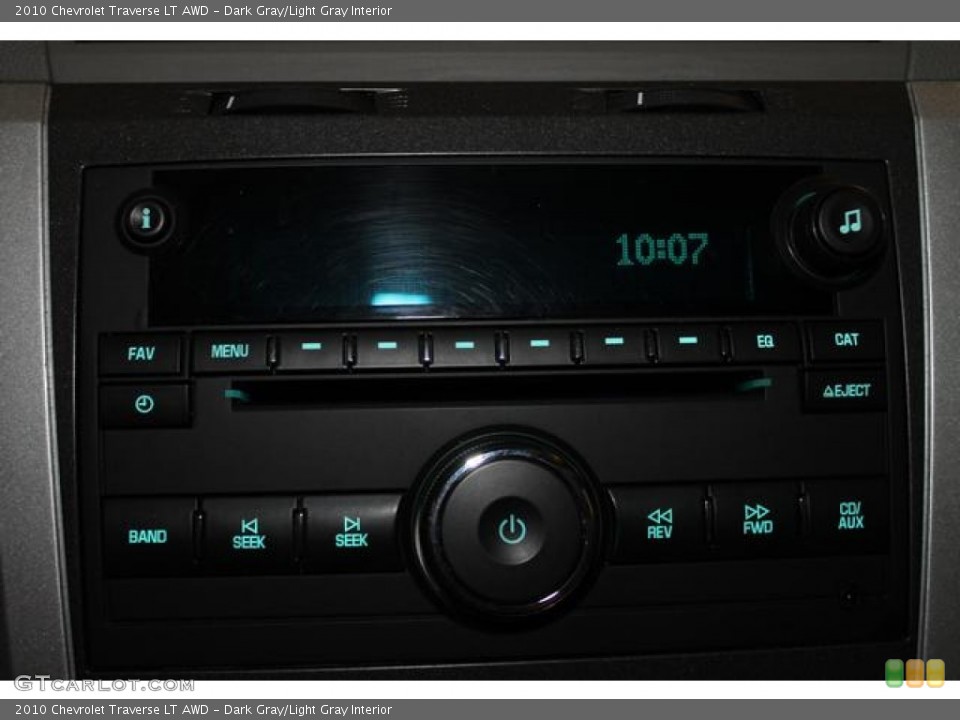 Dark Gray/Light Gray Interior Audio System for the 2010 Chevrolet Traverse LT AWD #88519902