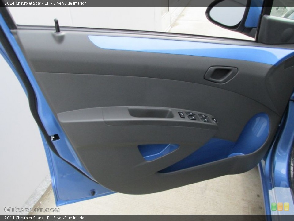 Silver/Blue Interior Door Panel for the 2014 Chevrolet Spark LT #88524111