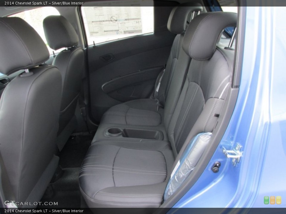 Silver/Blue Interior Rear Seat for the 2014 Chevrolet Spark LT #88524141