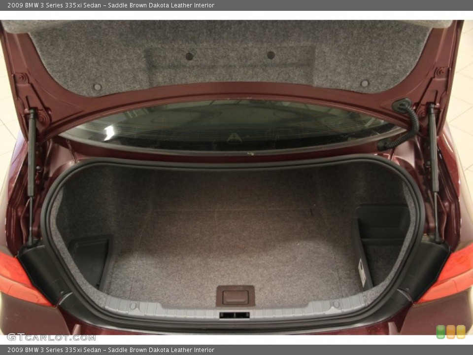 Saddle Brown Dakota Leather Interior Trunk for the 2009 BMW 3 Series 335xi Sedan #88525857