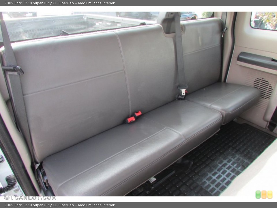 Medium Stone Interior Rear Seat for the 2009 Ford F250 Super Duty XL SuperCab #88528443