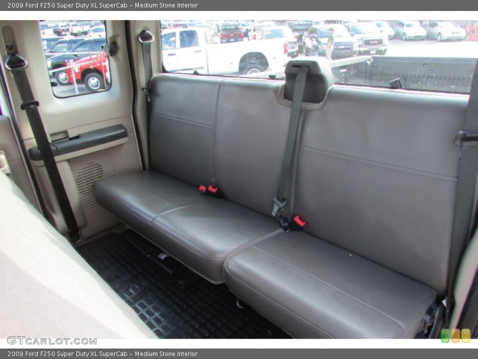 Medium Stone Interior Rear Seat for the 2009 Ford F250 Super Duty XL SuperCab #88528467