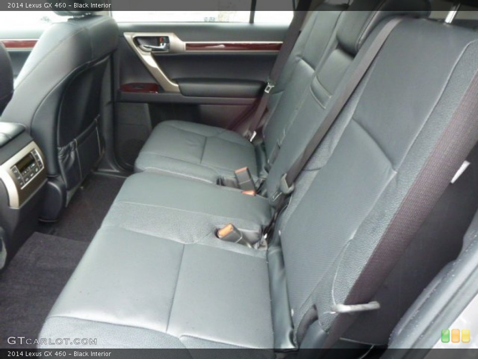 Black Interior Rear Seat for the 2014 Lexus GX 460 #88534078