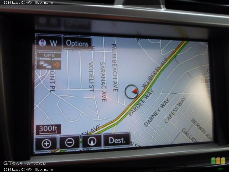 Black Interior Navigation for the 2014 Lexus GX 460 #88534193
