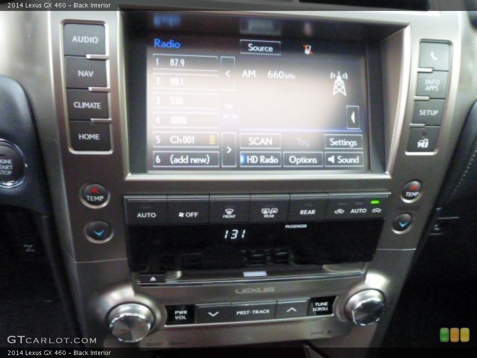 Black Interior Controls for the 2014 Lexus GX 460 #88534235