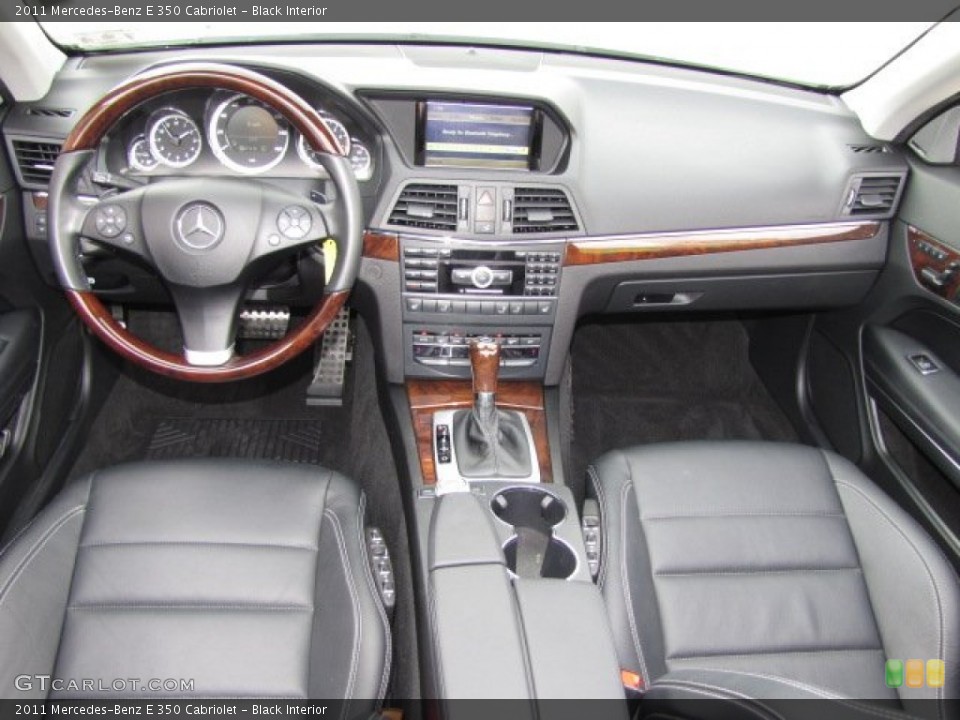 Black Interior Dashboard for the 2011 Mercedes-Benz E 350 Cabriolet #88534326