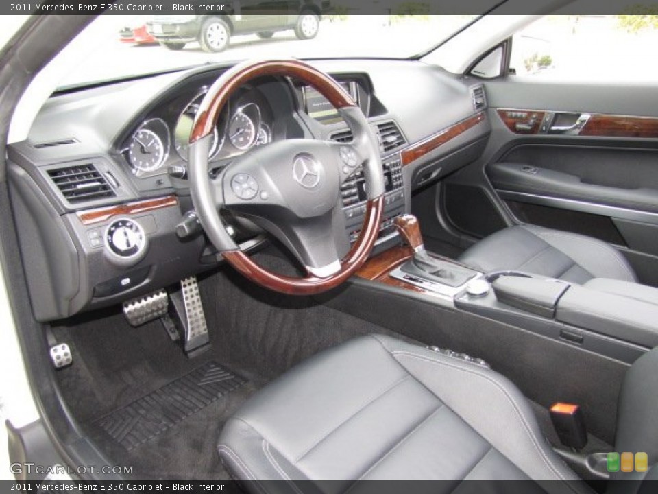 Black 2011 Mercedes-Benz E Interiors