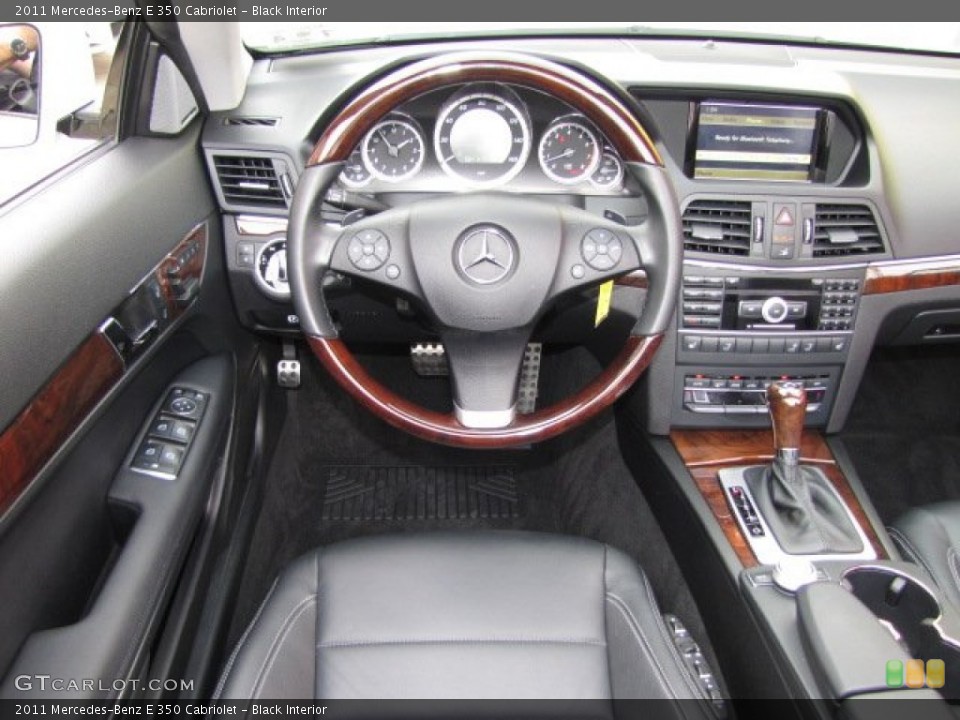 Black Interior Dashboard for the 2011 Mercedes-Benz E 350 Cabriolet #88534541