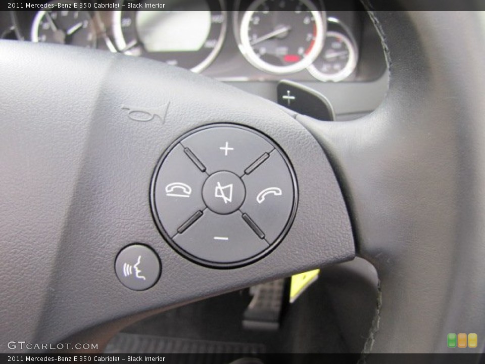 Black Interior Controls for the 2011 Mercedes-Benz E 350 Cabriolet #88534595