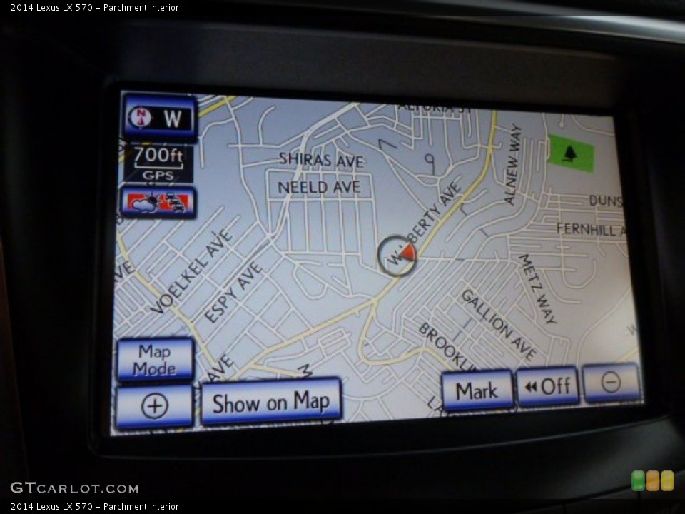 Parchment Interior Navigation for the 2014 Lexus LX 570 #88536302