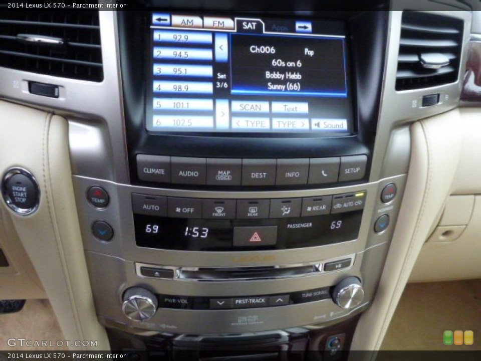 Parchment Interior Controls for the 2014 Lexus LX 570 #88536347