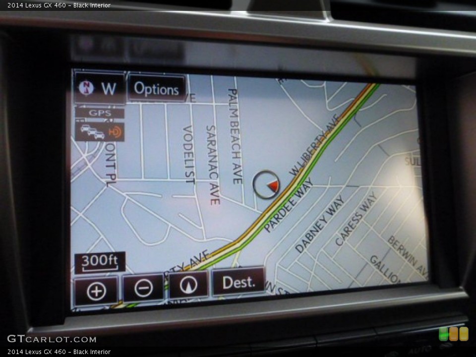 Black Interior Navigation for the 2014 Lexus GX 460 #88536722