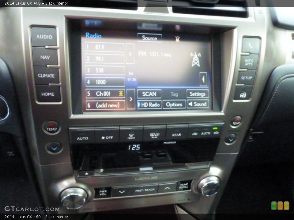Black Interior Controls for the 2014 Lexus GX 460 #88536767