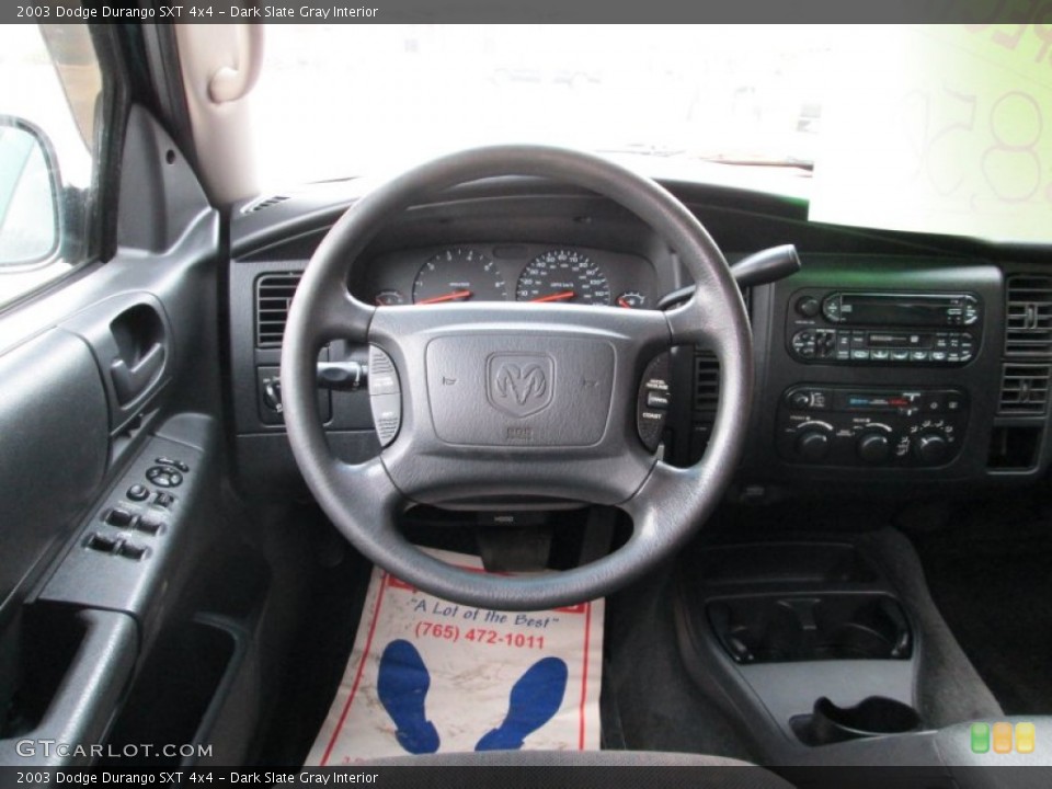 Dark Slate Gray Interior Dashboard for the 2003 Dodge Durango SXT 4x4 #88539446