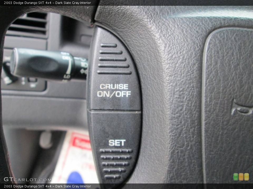 Dark Slate Gray Interior Controls for the 2003 Dodge Durango SXT 4x4 #88539521