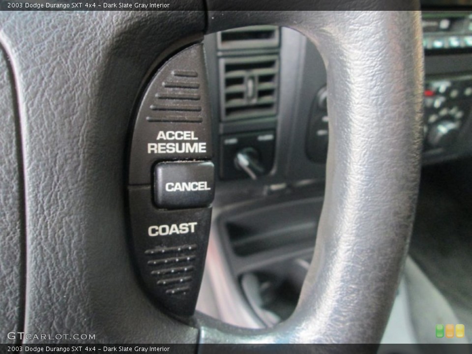 Dark Slate Gray Interior Controls for the 2003 Dodge Durango SXT 4x4 #88539548
