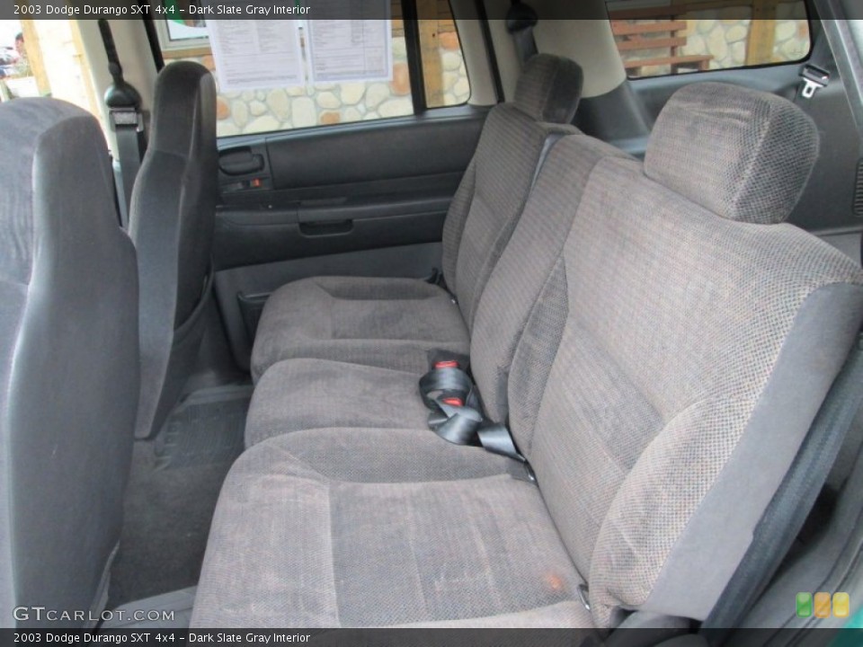 Dark Slate Gray Interior Rear Seat for the 2003 Dodge Durango SXT 4x4 #88539683