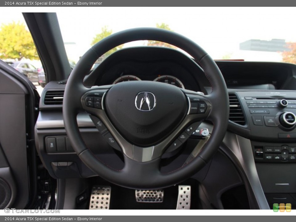 Ebony Interior Steering Wheel for the 2014 Acura TSX Special Edition Sedan #88545275