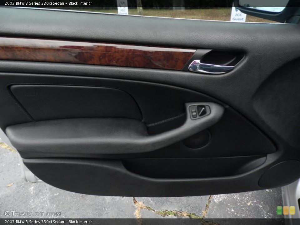 Black Interior Door Panel for the 2003 BMW 3 Series 330xi Sedan #88546646