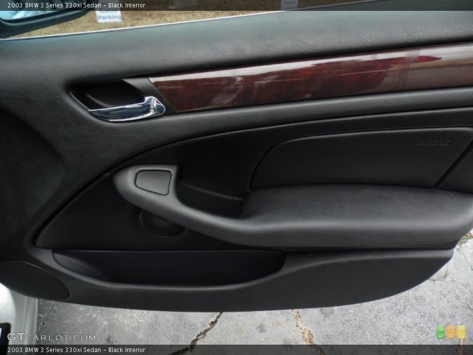 Black Interior Door Panel for the 2003 BMW 3 Series 330xi Sedan #88546670