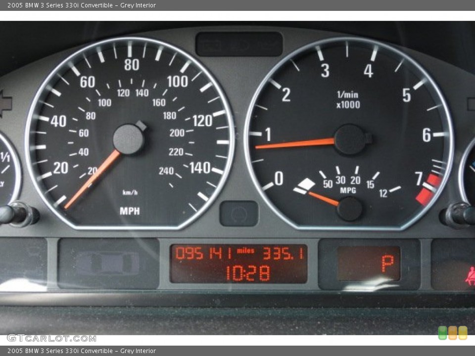 Grey Interior Gauges for the 2005 BMW 3 Series 330i Convertible #88547756