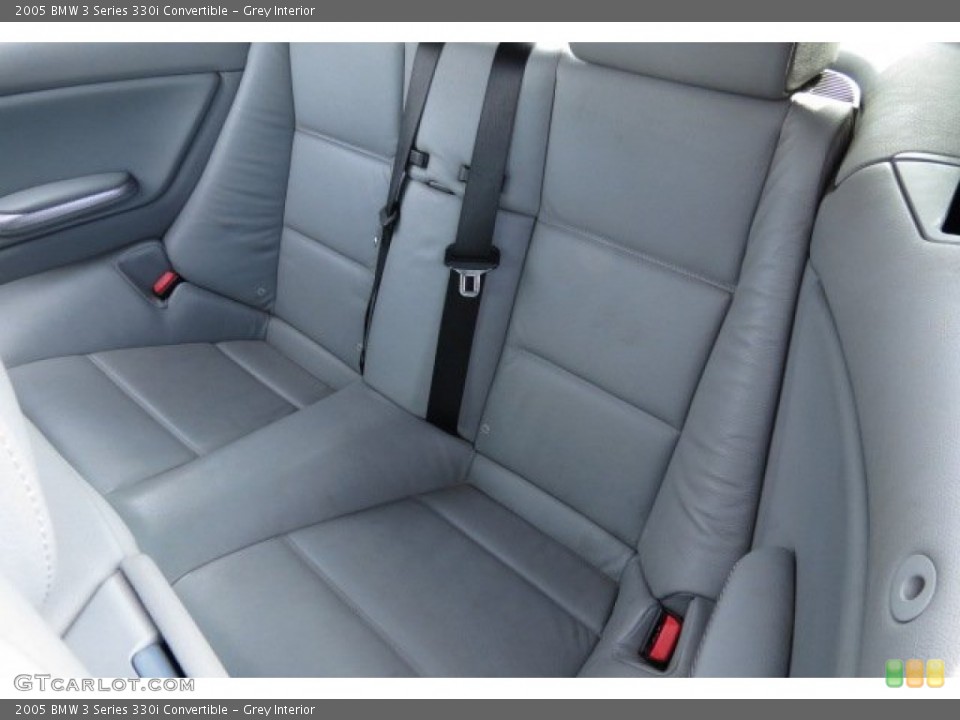 Grey Interior Rear Seat for the 2005 BMW 3 Series 330i Convertible #88547816
