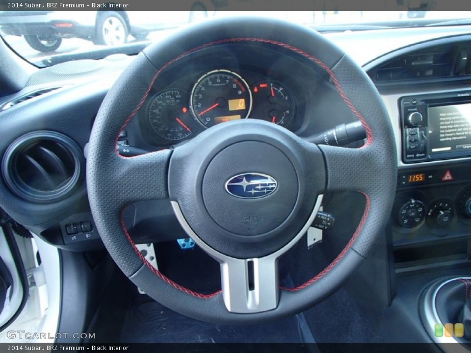 Black Interior Steering Wheel for the 2014 Subaru BRZ Premium #88552541