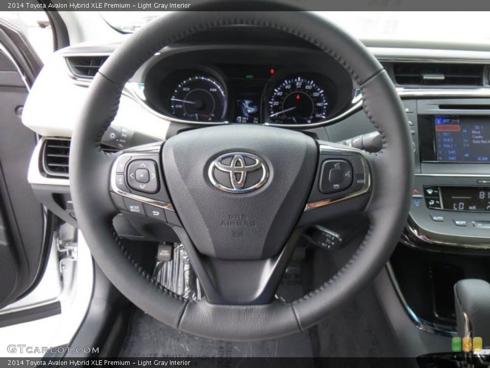 Light Gray Interior Steering Wheel for the 2014 Toyota Avalon Hybrid XLE Premium #88553354