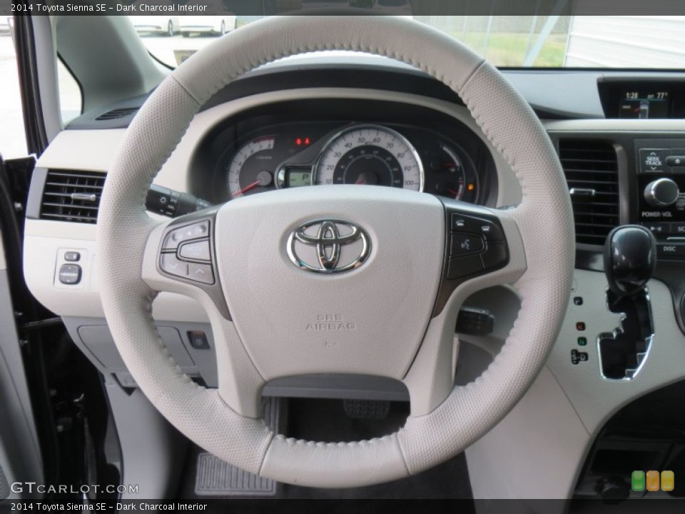 Dark Charcoal Interior Steering Wheel for the 2014 Toyota Sienna SE #88555010