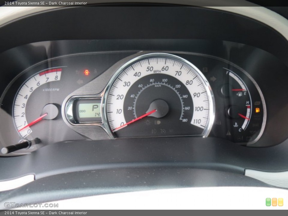 Dark Charcoal Interior Gauges for the 2014 Toyota Sienna SE #88555031