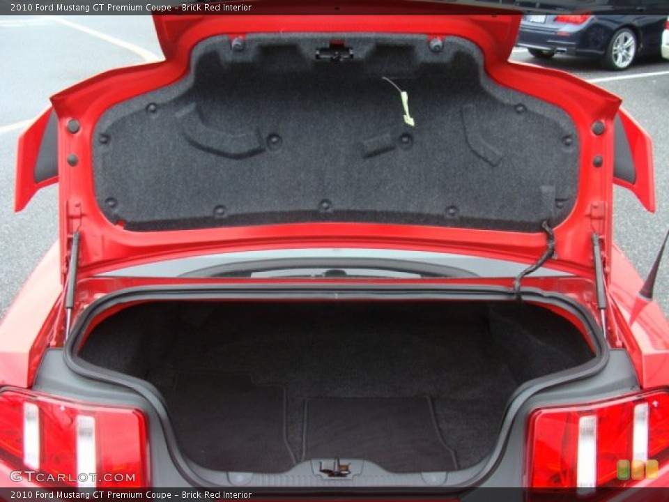 Brick Red Interior Trunk for the 2010 Ford Mustang GT Premium Coupe #88555742