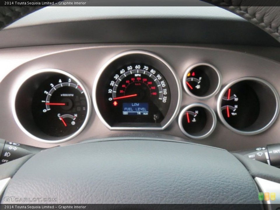 Graphite Interior Gauges for the 2014 Toyota Sequoia Limited #88555922