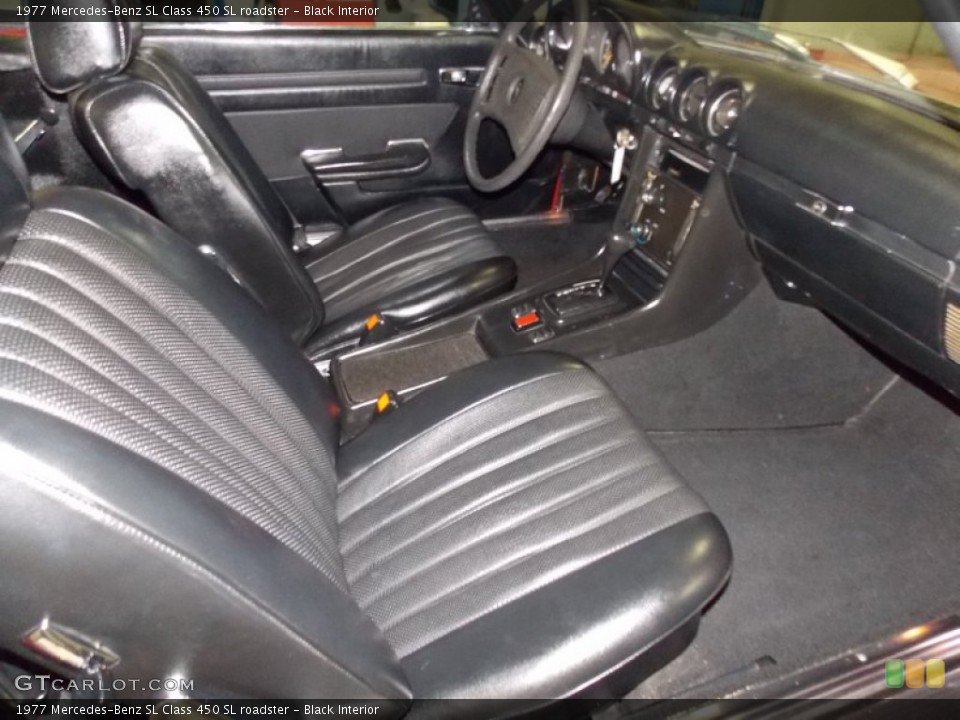 Black 1977 Mercedes-Benz SL Class Interiors