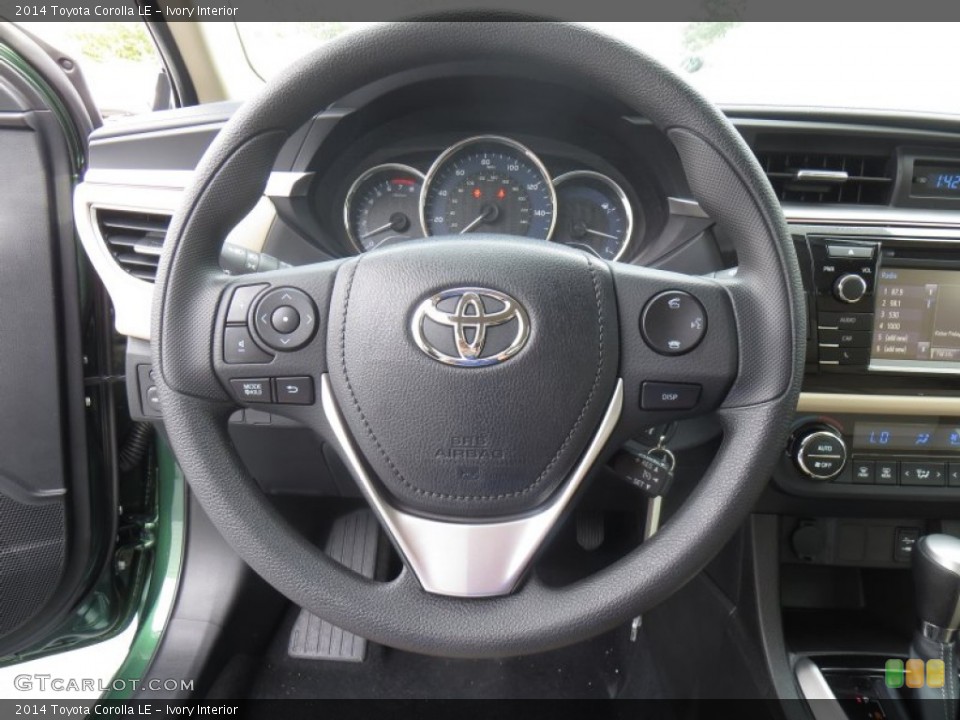 Ivory Interior Steering Wheel for the 2014 Toyota Corolla LE #88557329