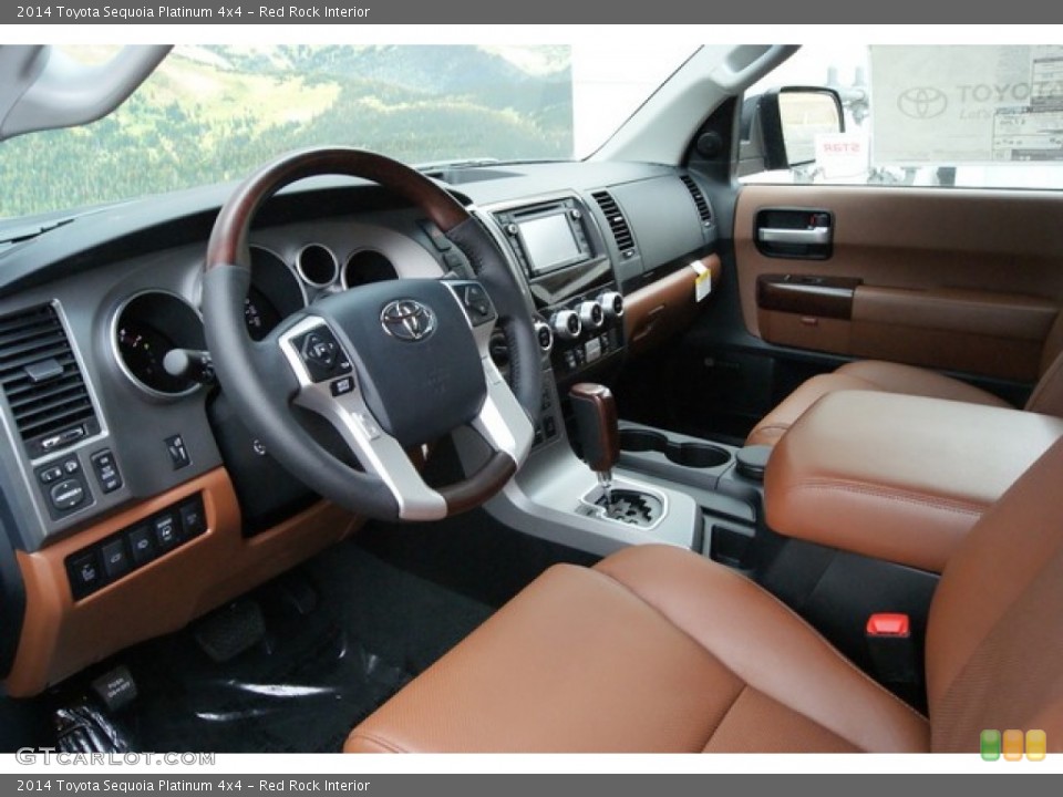 toyota sequoia red rock interior #6