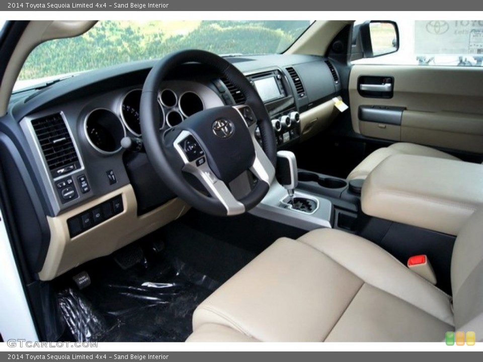 Sand Beige 2014 Toyota Sequoia Interiors