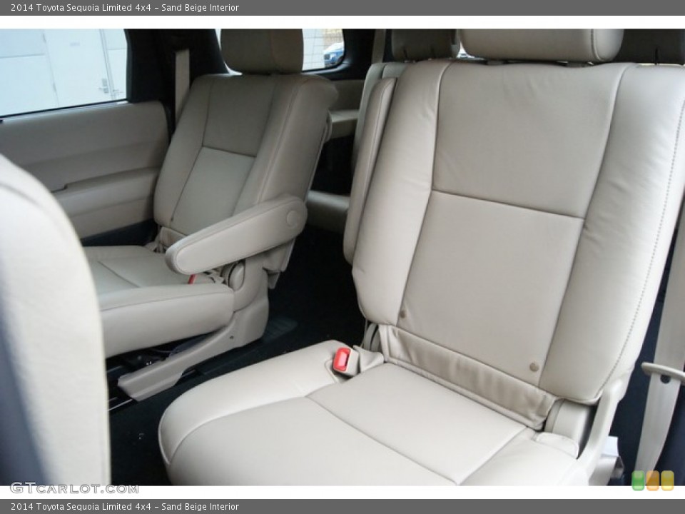 Sand Beige Interior Rear Seat for the 2014 Toyota Sequoia Limited 4x4 #88559480