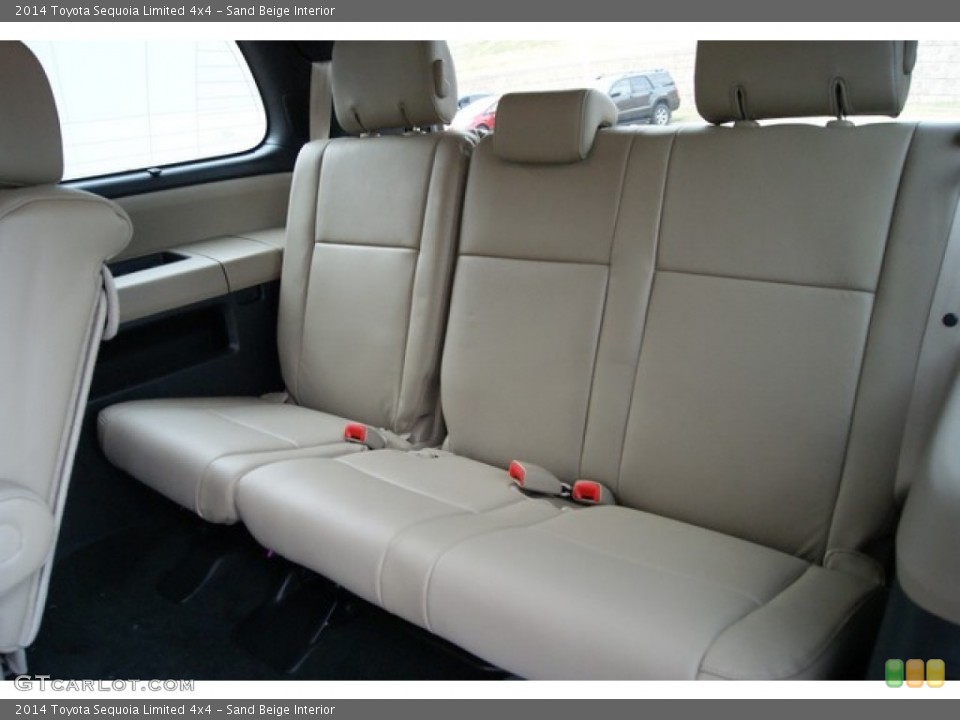 Sand Beige Interior Rear Seat for the 2014 Toyota Sequoia Limited 4x4 #88559501