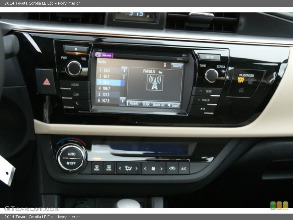 Ivory Interior Controls for the 2014 Toyota Corolla LE Eco #88560830