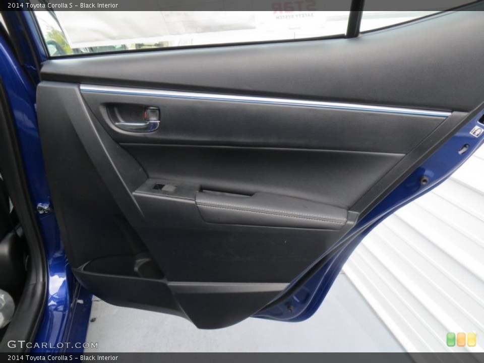 Black Interior Door Panel for the 2014 Toyota Corolla S #88561532