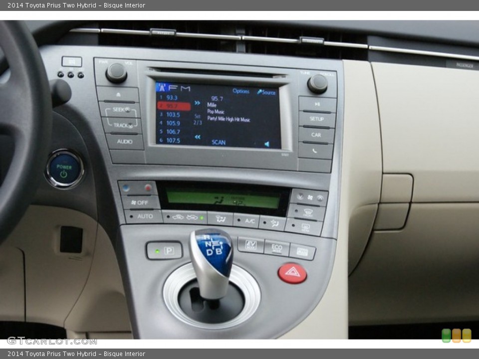 Bisque Interior Controls for the 2014 Toyota Prius Two Hybrid #88563914