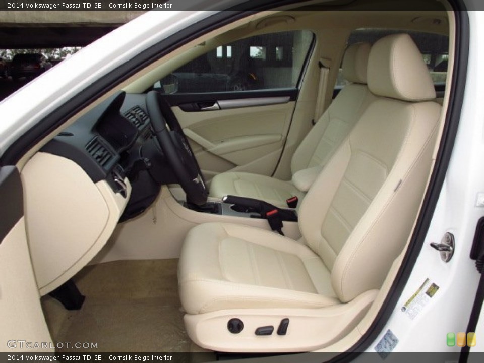 Cornsilk Beige Interior Photo for the 2014 Volkswagen Passat TDI SE #88564571