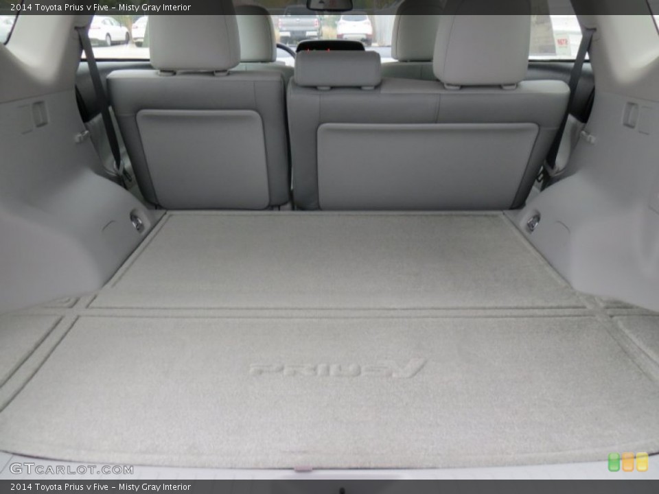 Misty Gray Interior Trunk for the 2014 Toyota Prius v Five #88565270
