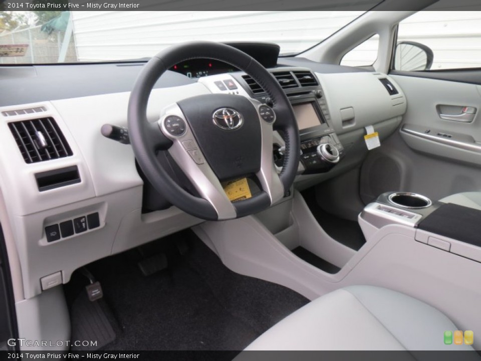 Misty Gray Interior Photo for the 2014 Toyota Prius v Five #88565324