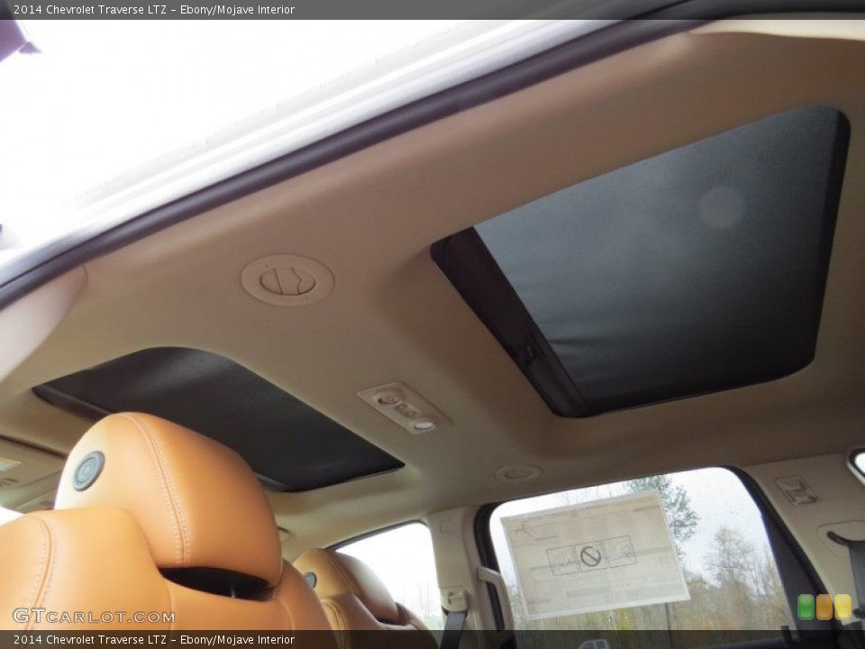 Ebony/Mojave Interior Sunroof for the 2014 Chevrolet Traverse LTZ #88565867