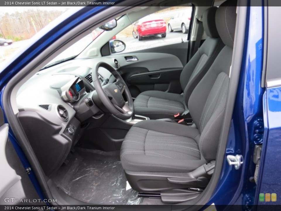 Jet Black/Dark Titanium Interior Front Seat for the 2014 Chevrolet Sonic LT Sedan #88567001